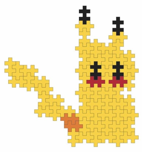 Plus Plus Modele Pikachu 2D